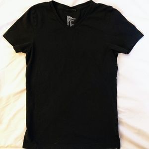 XS, Black, H&M, V cut shirt